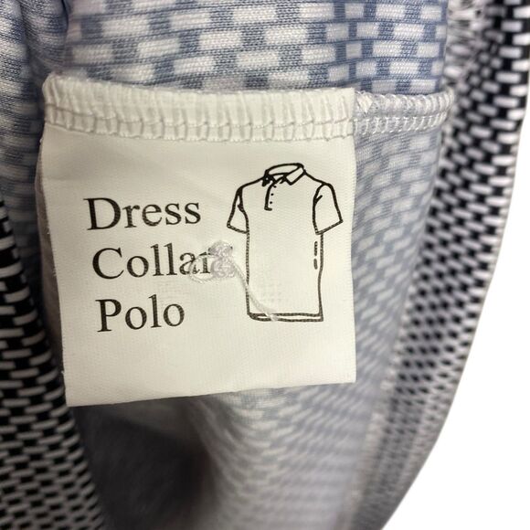 Collars & Co Polo Shirt Mens Large Relaxed Black Vantage Dress Collar Golf NEW - Picture 6 of 8